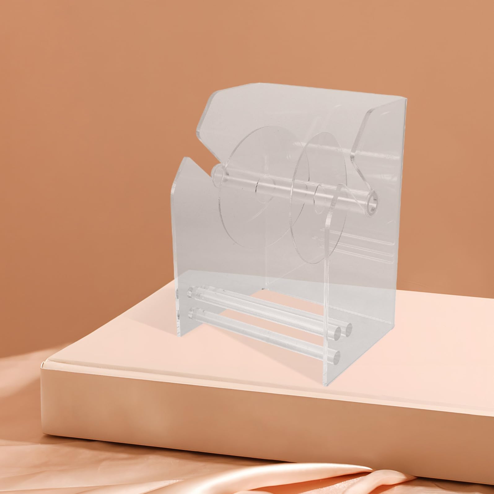 Dispenser Etichette Adesive in Acrilico Supporto Etichette da Muro 3 Scomparti per Duraturo Organizer Compatto per Ufficio e Casa