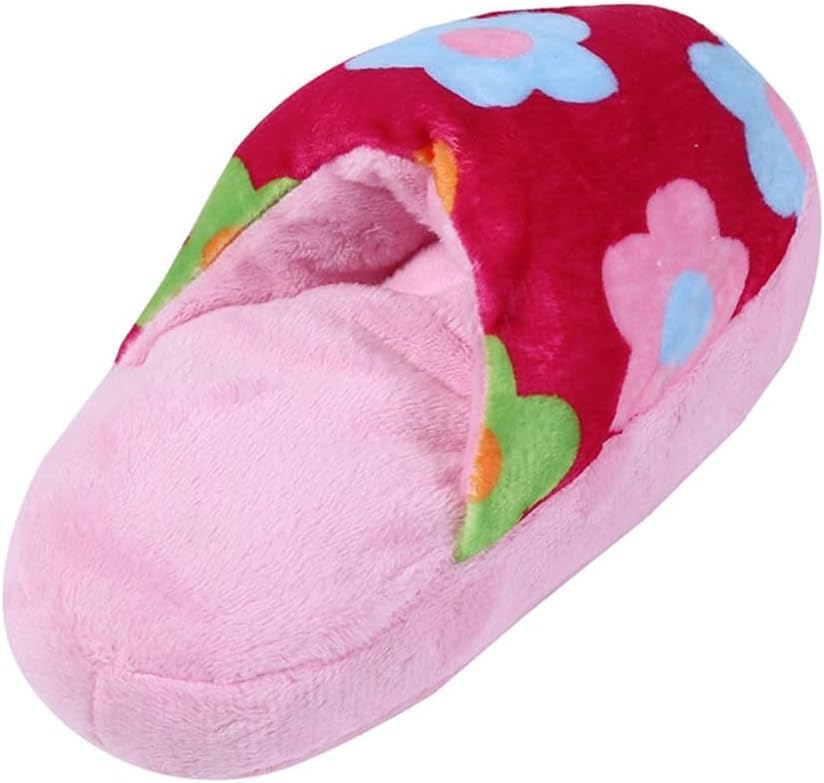 Juguete mordible en forma de pantufla rosa para perros miniatura 2