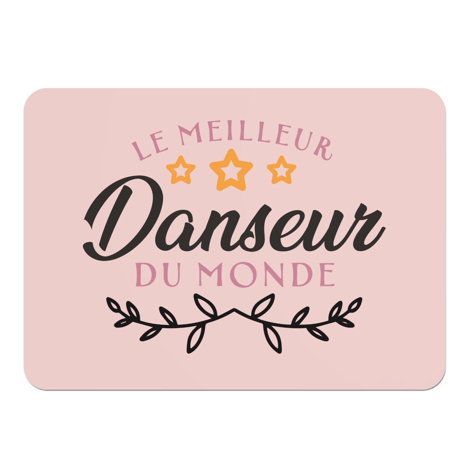Sets de table en liège rose grand format avec illustrations de danse pour table élégante
