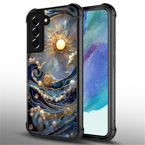 ZHEGAILIAN Compatible with Samsung Galaxy S21 Case,The Sun Shines On The Waves for Girl Woman Men Boy,Drop Protection with Soft TPU Bumper Case for Samsung Galaxy S21