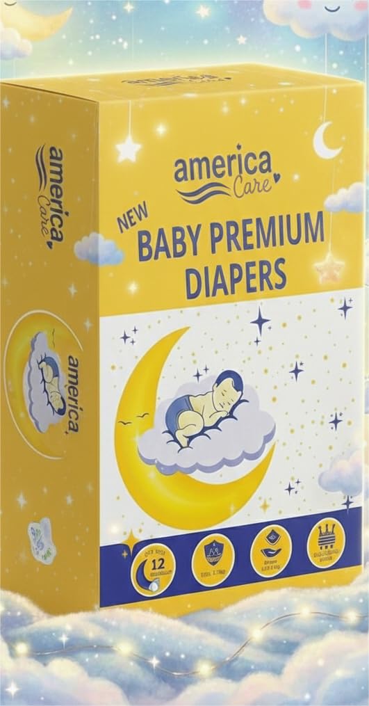 NEW BORN SIZE (90Pcs) -Tape Style Baby Diapers, Adjustable Diapers Sticker Diapers, Taped Diapers, Anti Rash, Leak Proof, Cotton, Breathable air Soft, Safe-image-12