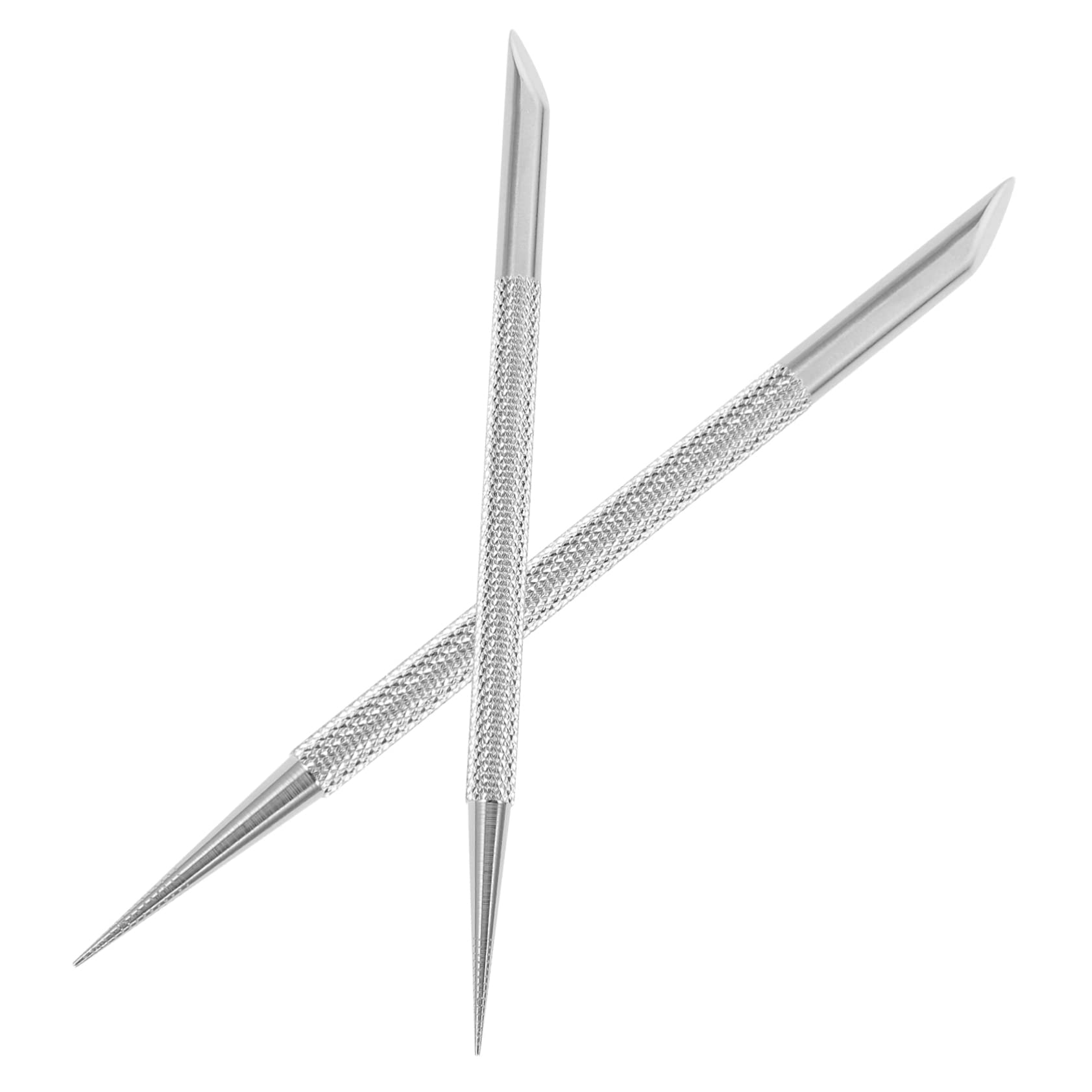 Ipetboom 3sets Ergonomic Cuticle Pusher Tool Nail Polish Remover Non-slip Handle 2pcs*3