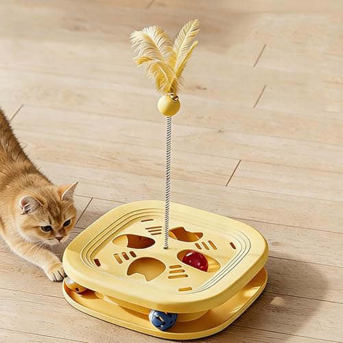 Juego de laberinto con bolas para gatos que estimula la mente y el ejercicio 4