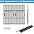 Grill Replacement Parts for Oklahoma Joe's Longhorn Combo Charcoal/Gas Smoker Grill 3 Burner 15202029 16202046 18202083 14201767 Cooking Grates, Heat Tents, Burners Parts for Oklahoma Joes Accessories