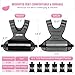 Adjustable Weighted Vest for Women, 6-12 Lbs Rucking Vest with 6 Ironsand Weights, Great Weighted Vest with Plus Pockets & Reflective Strips for Running, Walking, Workout and Strength Training