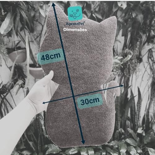 Arranhador para Gatos Adesivo de Carpete Gato (Cinza Claro)