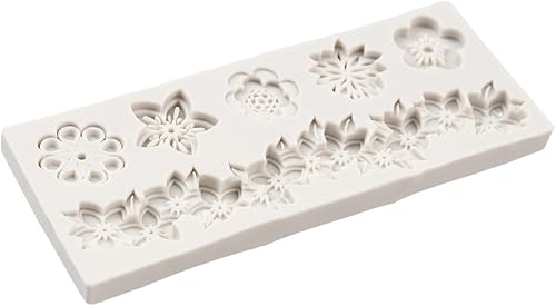 Miniatura 5 de Moldes barrocos de fondant de encaje de flores, moldes de silicona para curvas, molde de alivio de volutas para decoración de pasteles, decoración