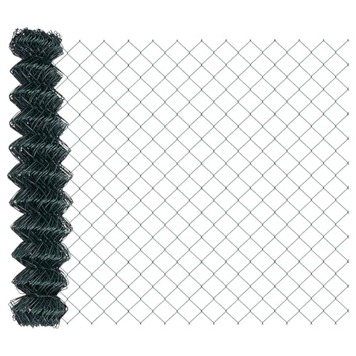 HETFTJN Clôture en treillis métallique 100 x 120 cm, Grillage de jardin en acier, Panneau de délimitation extérieur robuste, Mailles 60 x 60 mm, Couleur...
