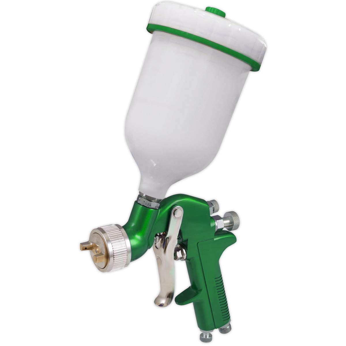 Sealey Gravity Feed Spray Gun 2-Stage Trigger Control 1.7mm Set-Up S717G from B&Q
