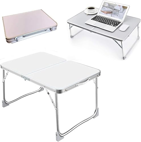 Mesa plegable para computadora portátil, bandeja para servir cama de desayuno, mini escritorio de picnic portátil