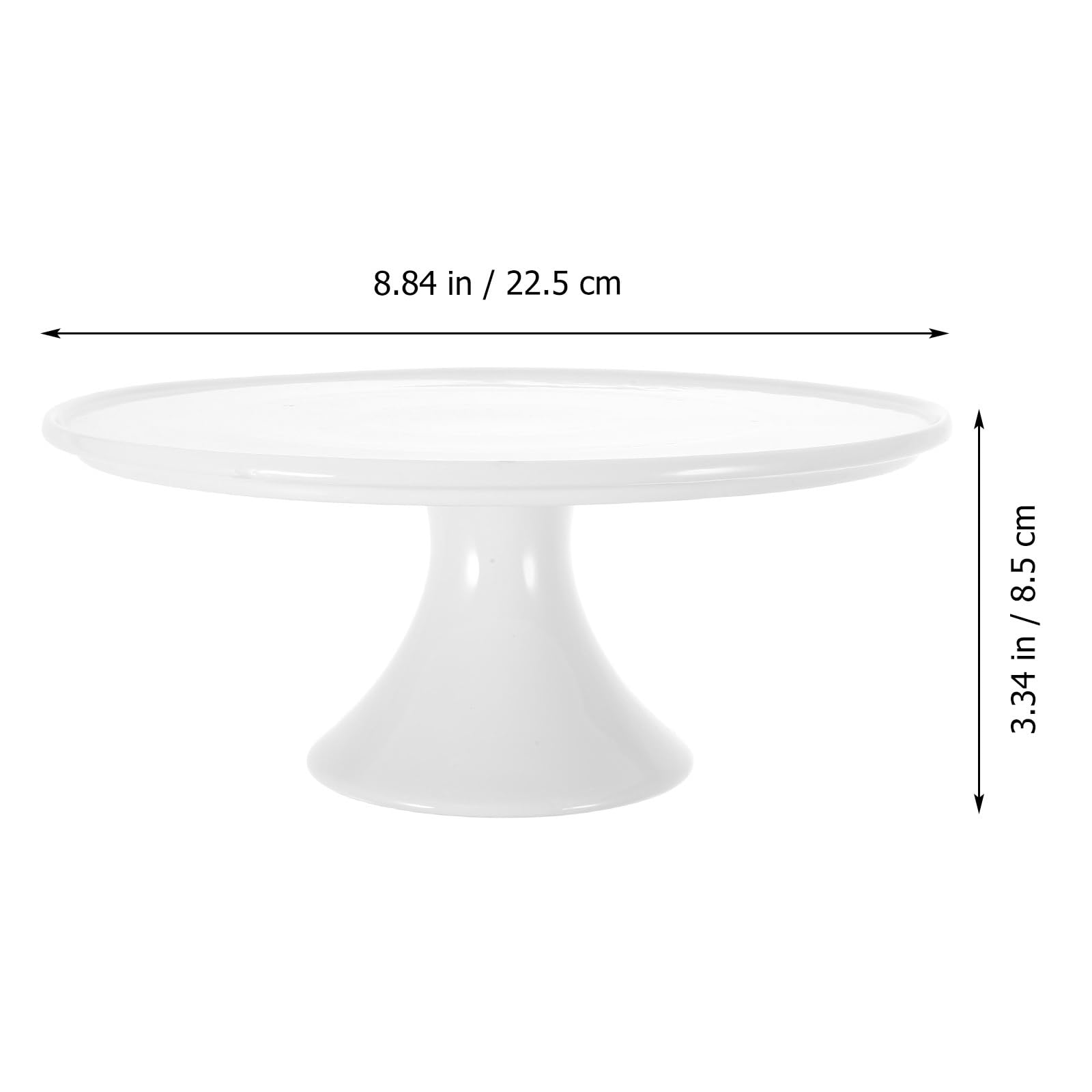 Angoily Soporte de pastel de cerámica, soporte para tartas de porcelana, redondo, postres, plato para bodas, cupcakes, decoración para fiestas de cumpleaños en el hogar