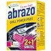 Abrazo Grill Power-Pads detergente per barbecue e forno, antibatterico, spugna per la pulizia di barbecue e cucina, tamponi saponati vegani 2+1