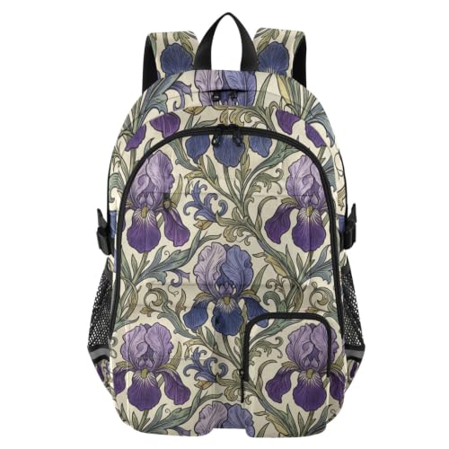 Mochilas de viaje con diseño de iris para escapadas de fin de semana