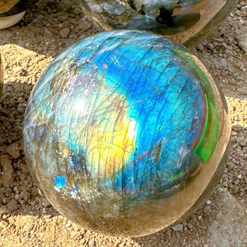 Labradorite Sphère 8cm contre le Stress pour Espace Zen - 4