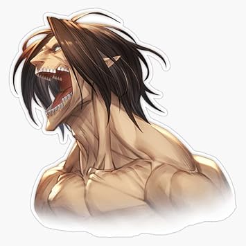 Eren Titan Sticker Decal Car Window Water Bottle 5"