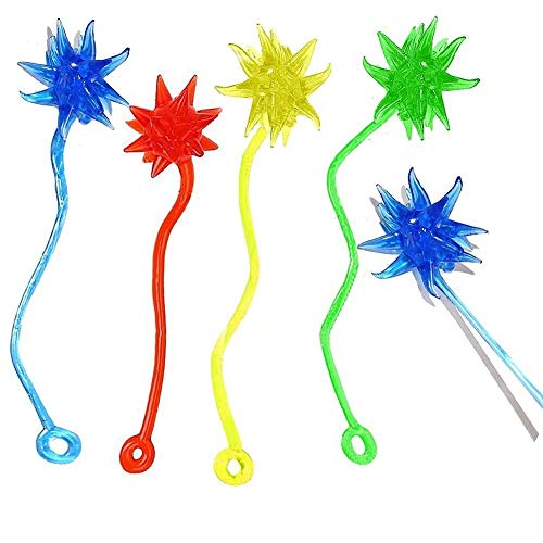 36 Pezzi Giocattolo Elastico Appiccicoso, 12 Mani