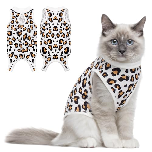 Cat Recovery Suit with Cute Patterns