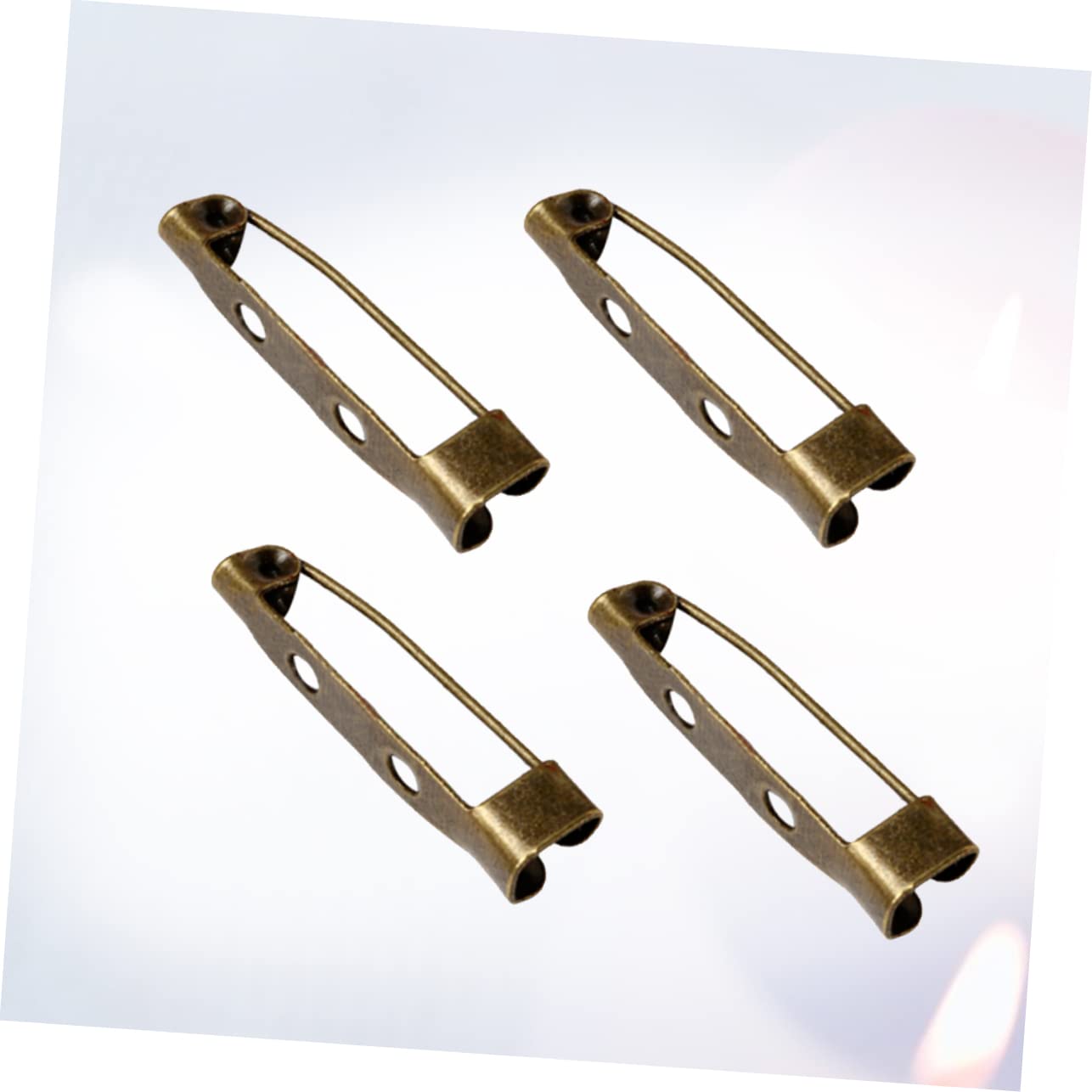 NUOBESTY 600 Stk Bulk-Schmuck Metallstange Balkenbefunde Brosche Rückenleiste Sicherheitsverschluss zurück Rückensicherheit Pin-Rücken Verschluss Brosche Kleidung Stift Schnalle