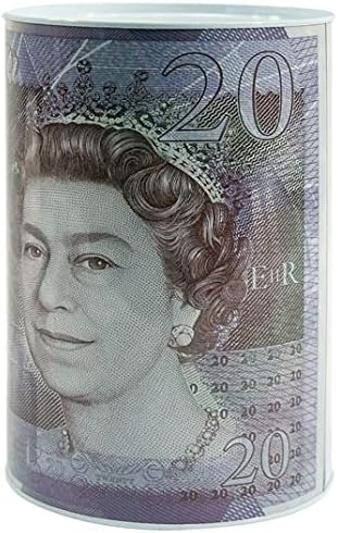 SAPRA® | BANKNOTE EXTRA LARGE JUMBO MONEY TIN SIZE 1PACK | 4 designs: £5, £10, £20 and £50