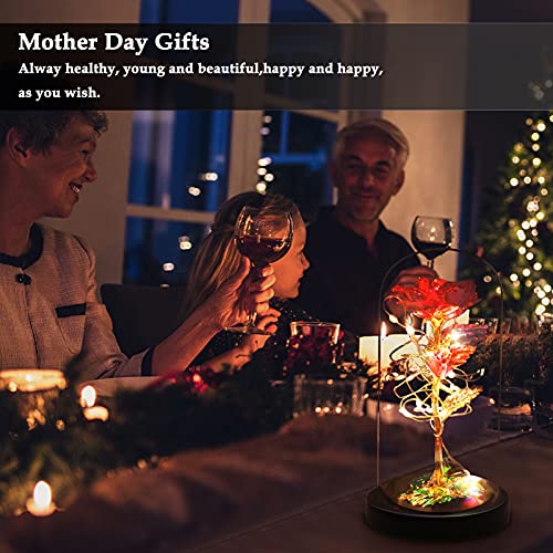 QLG&S - Cupola in vetro con rose rosse, ideale