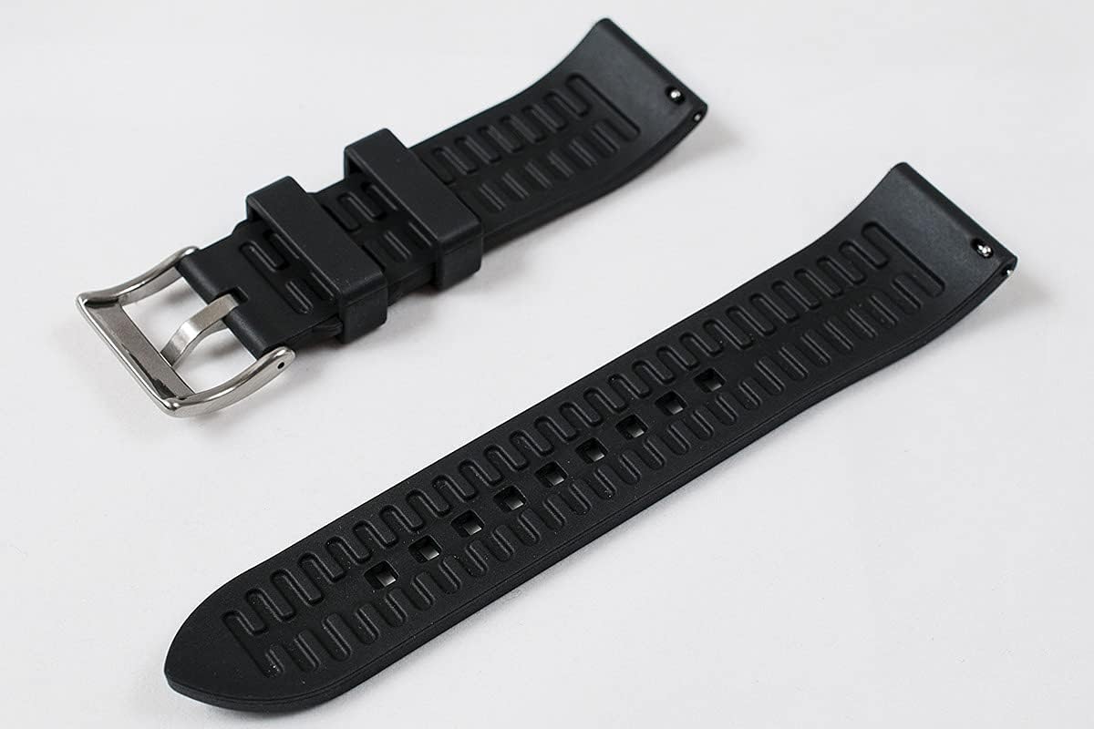 StrapHabit Quick Release Rubber Watch Strap Band FKM 18mm 19mm 20mm 21mm 22mm 23mm 24mm