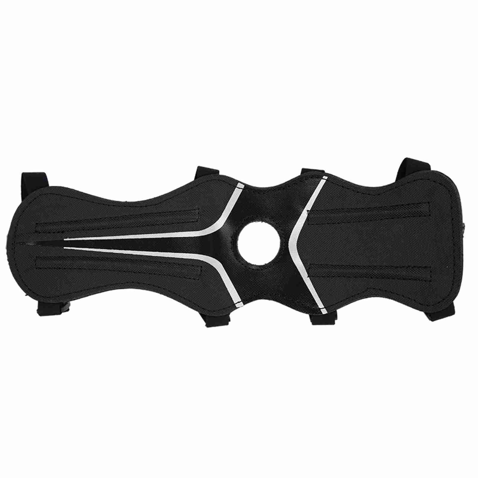 Guardia del Braccio di Tiro con L'Arco, Paracolpi in Nylon Regolabile Guardia di Protezione Paracolpi per Tiro con Ricurvo(Black)