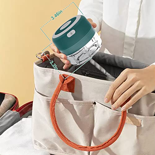 Beerfingo Electric Herb Grinder - 3.5 Inch Large Grinders For Grinding Dry Fresh Herbs And Spice, Usb Rechargeable Grinder With Transparent Chamber, High-Efficiency, Portable And Waterproof #TOP4