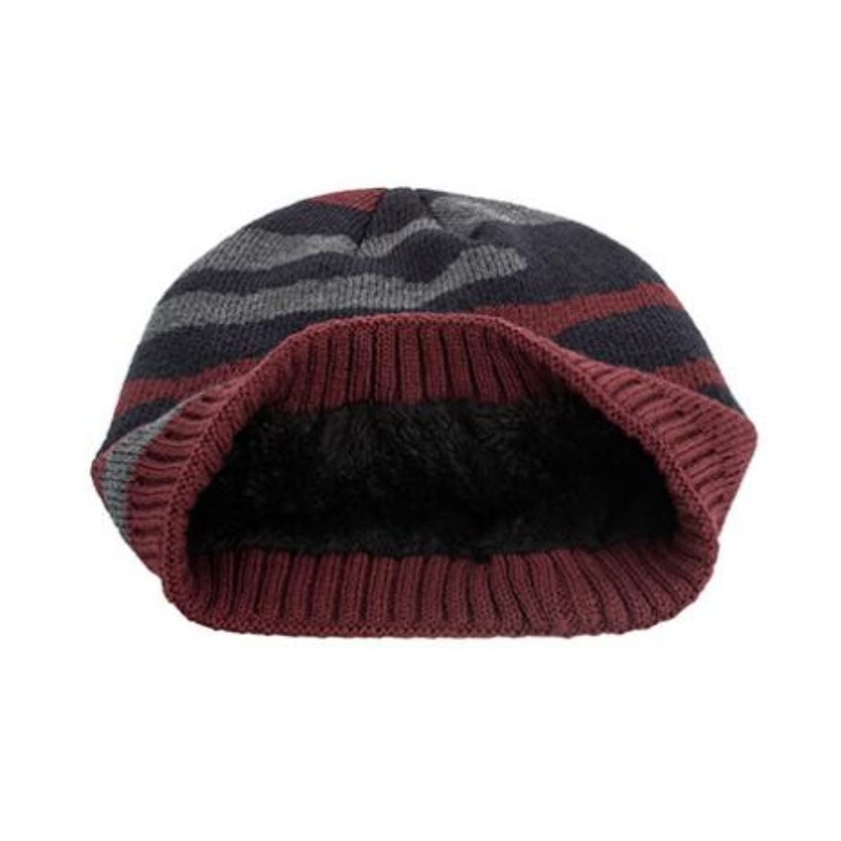 Bonnet Hiver Bonnet Tricoté À Rayures Hommes Automne Hiver Femmes Casquettes Épaissir Chaud Bonnets Chapeaux Bonnets Chaud