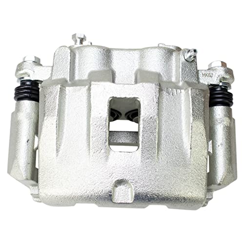 Image of TRQ Front and Rear Brake Caliper Set Zinc Coated Brackets Hardware Compatible with 1999-2004 Jeep Grand Cherokee