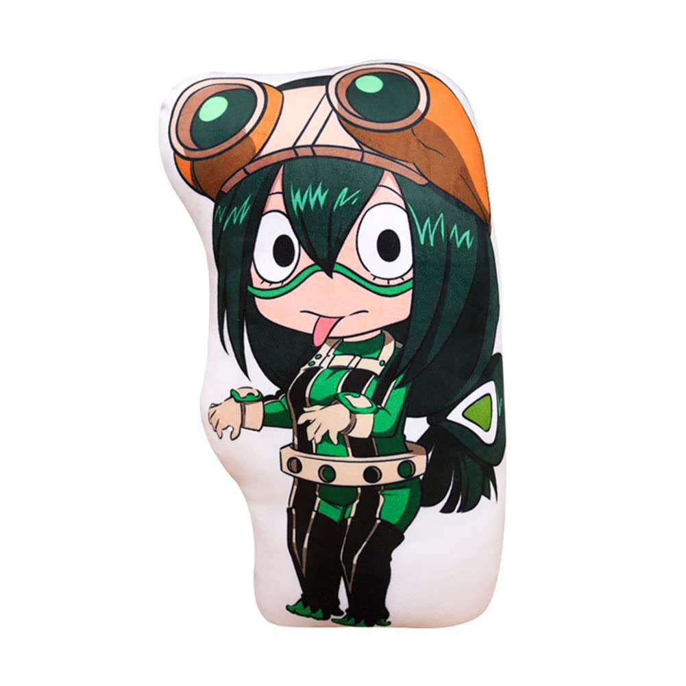 Xinchangda My Hero Academia Stuffed Pillow Anime Midoriya Izuku Todoroki Shoto Plush Pillow Cute Cartoon Soft Cushion Home Decor Gift for Kids Boys and Girls