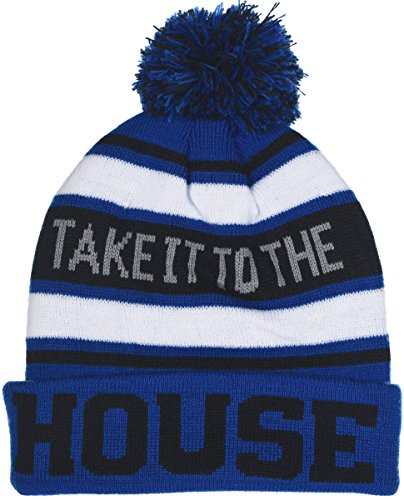 Boy's Cuffed Knit Hat with Pom and Personality Sayings in 6 Colors