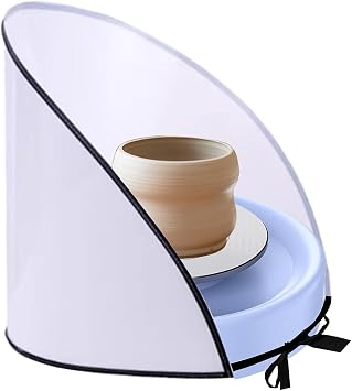 Clay Screen for Pottery Tool, 14" High Ceramic Splash Protection Shield, Anti-Splash Embryos Shield for Pottery Wheel Forming Machine