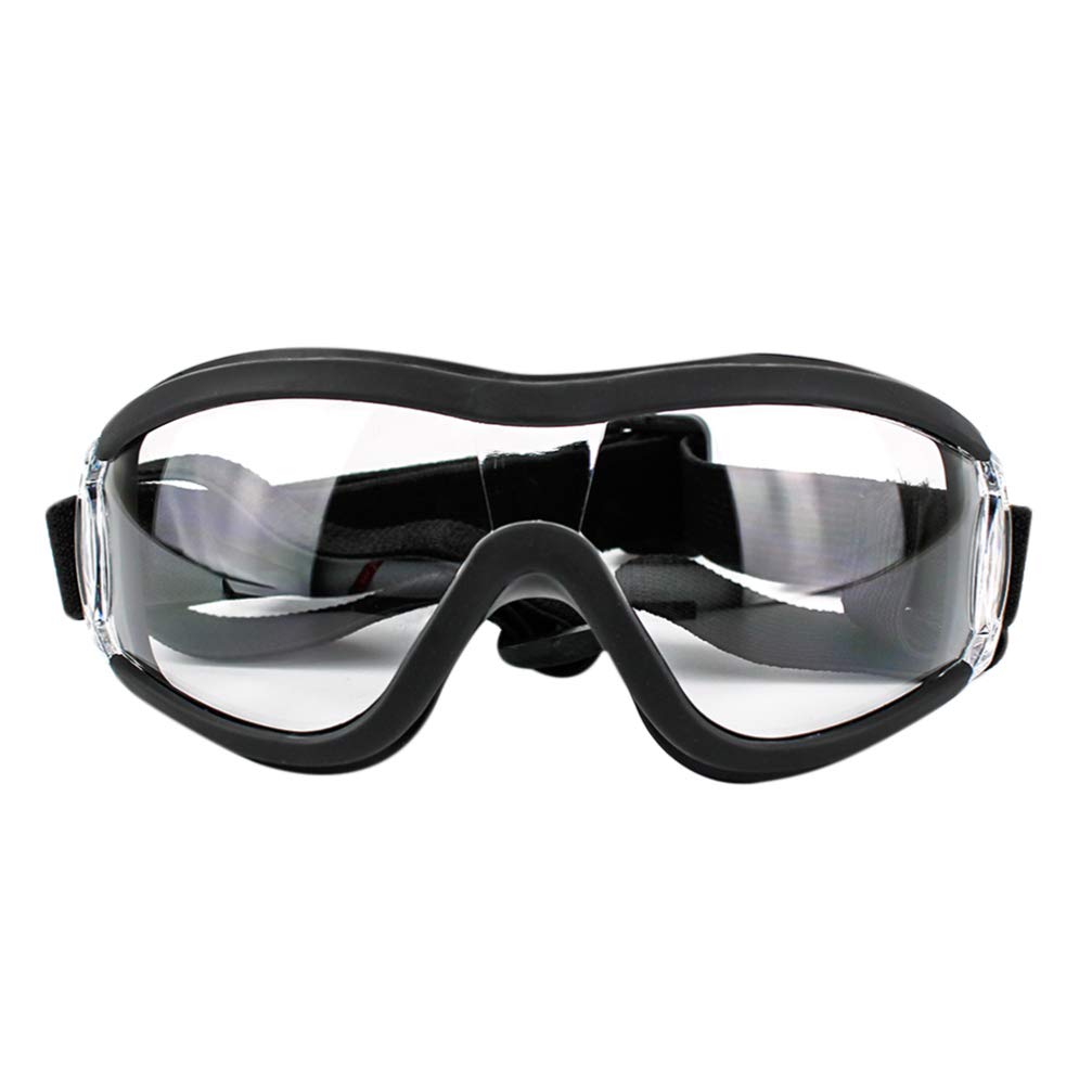 Ultechnovo Transparent Pet Goggles Eye Protective Glasses Anti-Uv,Windproof,Waterproof Eye Goggles For Dog,Puppy (Transparent)