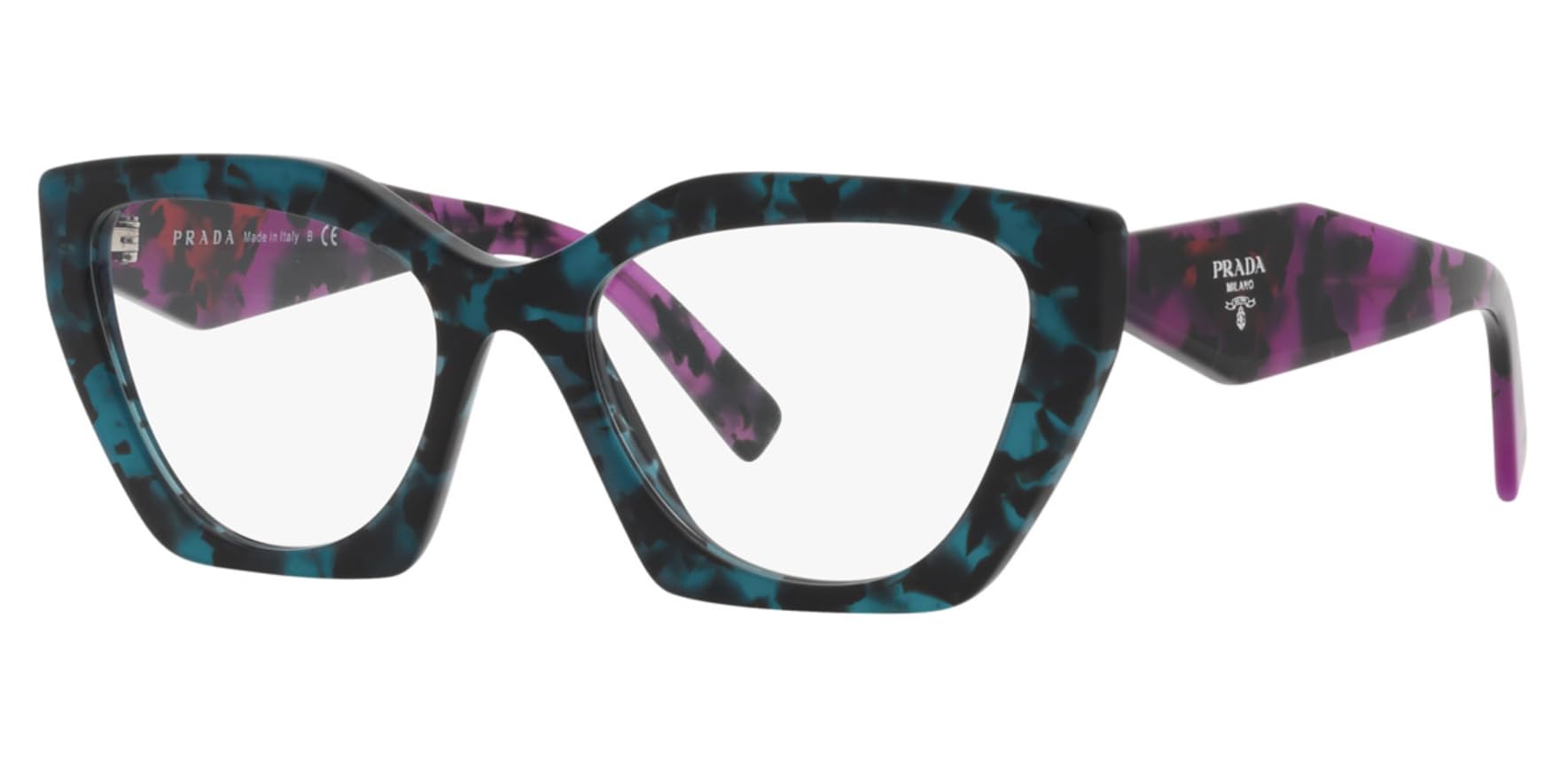 Prada PR 09YV - 06Z1O1 Eyeglass Frame TEAL TORTOISE w/DEMO LENS 54mm