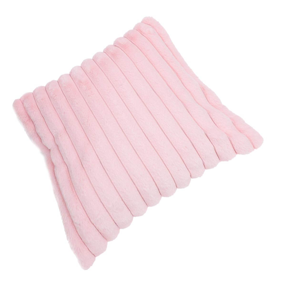 Dekokissen für Sofa und Kinderzimmer aus Weichem Plüschmaterial 45x45cm Rosa Bequemes und Strapazierfähiges Sofakissen für Zuhause und Auto