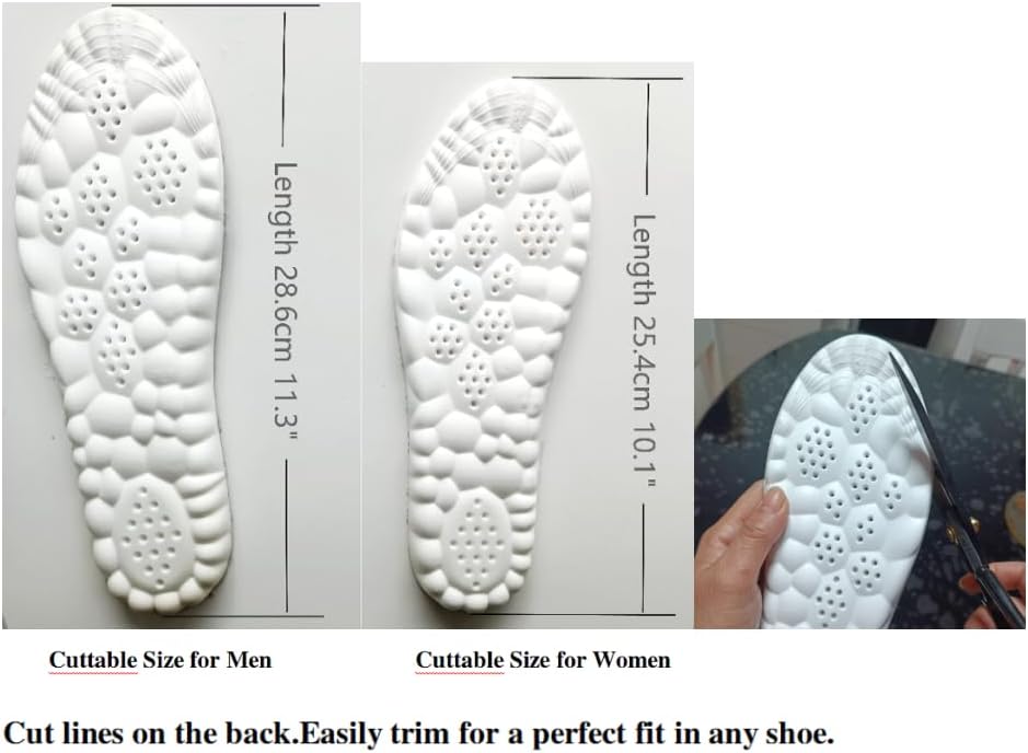 Warm Sport Insoles for Women Men,Thermal Shoe Insoles,Winter 4D Cloud Insoles for Boots, Fluffy Shoe Pads,Arch Support Plantar Fascitis Shoe Inserts,2 Pairs (Pink/Gray, Pink for Women(6-10)) - Image 6