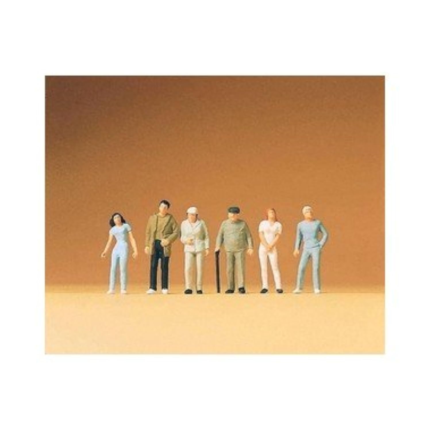 Preiser 14002 Pedestrians Standing Passers by Package(6) HO Model Figure