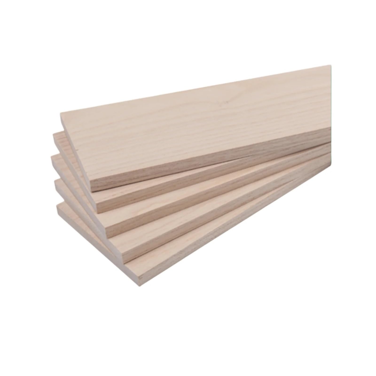 Assi di legno sottili grezze Pannelli impiallacciati in legno di Paulownia non finiti 200x100mm 3-5-8-10-15mm Confezione da 5 for fai da te(10mm)