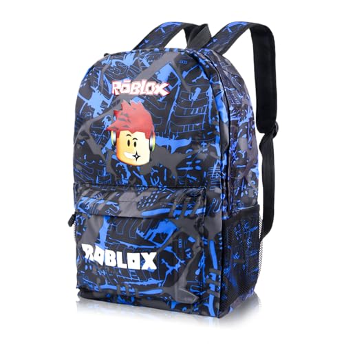 yumcute Ro-blx Mochila para niños, mochila con estampado para adolescentes, mochila para niños de 10 años, mochila escolar para niños, mochilas de gran capacidad para viajes, mochilas escolares de