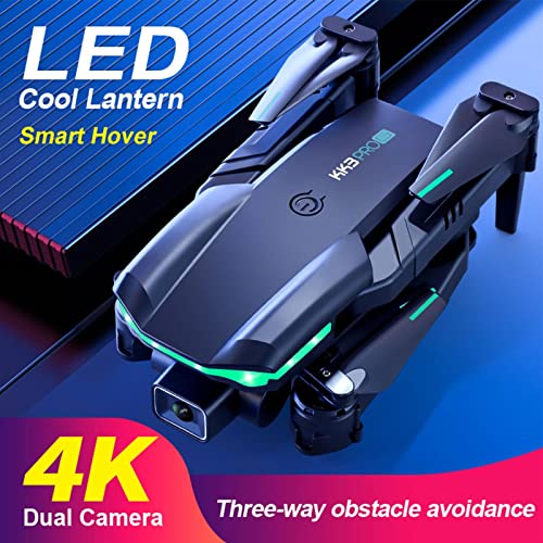 Câmera Drone 4k - Drone GPS com Câmera 4K para Adultos - Câmera UHD 10 minutos de tempo de voo para