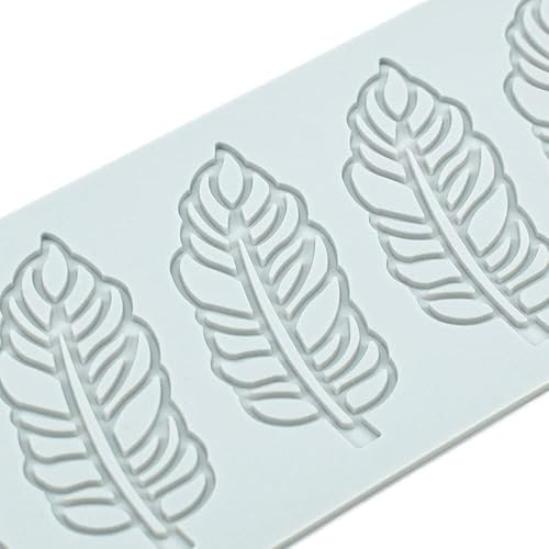 Miniatura 9 de Molde de silicona de hojas de árbol hueco, pteridofito, molde de silicona de loto 3D para decoración de cupcakes, postres de azúcar y manualidades