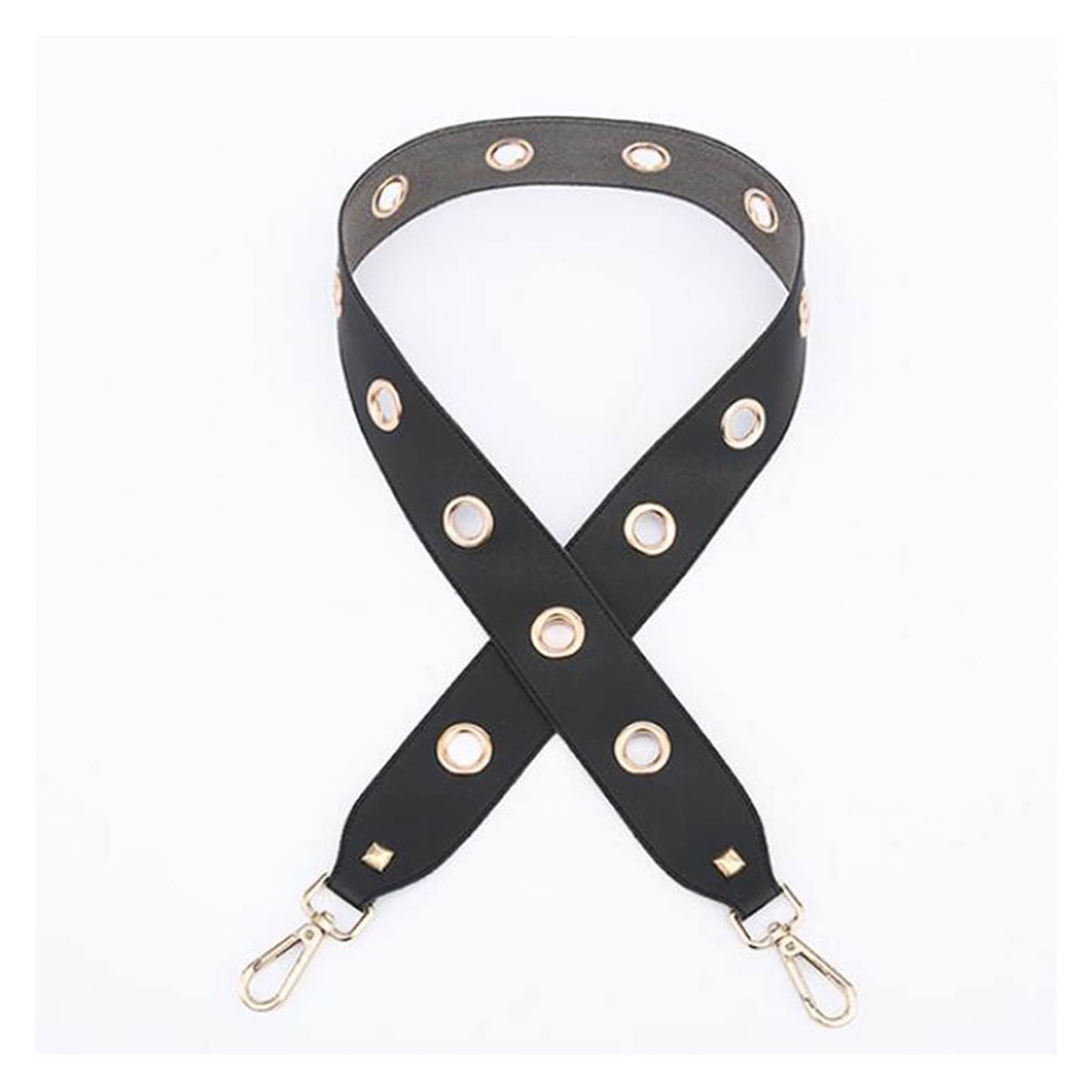 Bag Strap Shoulder Strap Leather Rivet Bag Strap Women Shoulder Crossbody Bag Belt Solid Wide Strap Bag Part Accessories Female Messenger Bag Strap Chain Strap ( Color : B2 , Size : Silver metal )