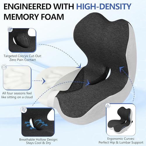 GKTKG Truck Driver Seat Cushion Set