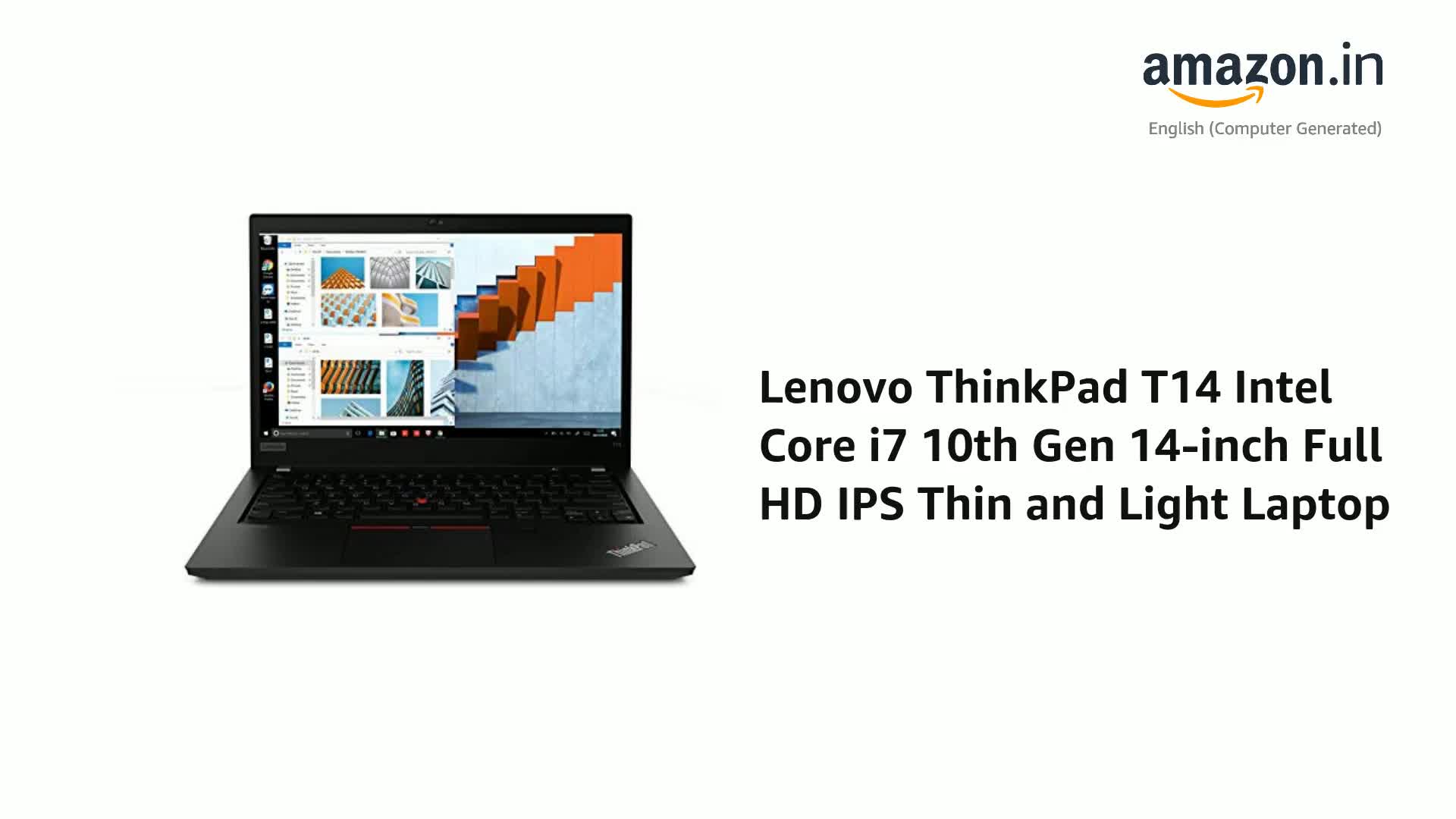 Lenovo ThinkPad T14 Intel Core i7 10th Gen 14-inch Full HD IPS