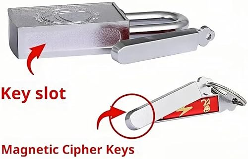 Miniatura 9 de Candado magnético con agujero sin llave, impermeable, a prueba de óxido, candado antipalanca adecuado para puertas al aire libre, cobertizos de