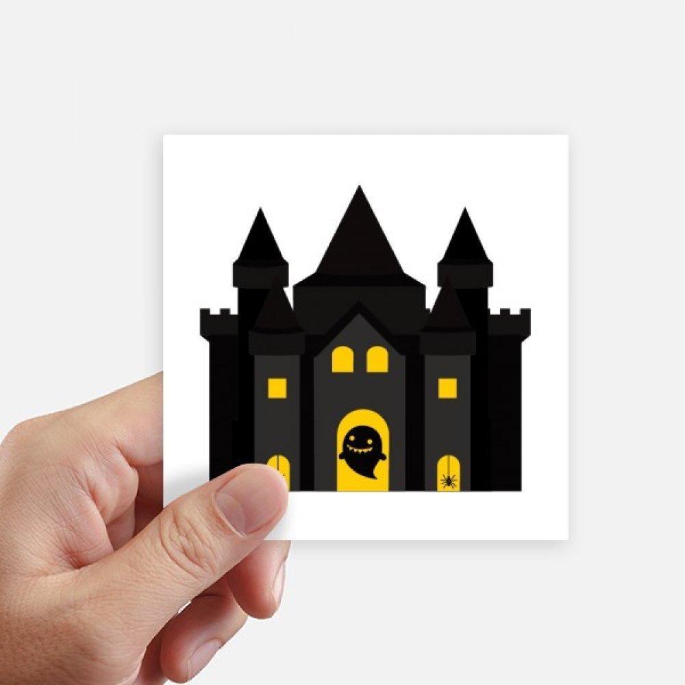 Autocollant château 8Pcs 10cm x 10cm multicolore à forte adhérence pour support lisse