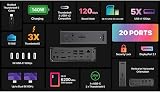 CalDigit TS5 Plus 20-Port Thunderbolt 5 Docking Station– 140W Safe Charging - 3
