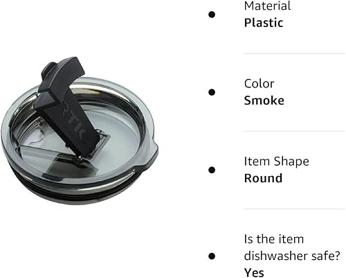 Miniatura 4 de RTIC Tapa a prueba de derrames y resistente a salpicaduras para vaso RTIC de diseño actualizado de 30 onzas