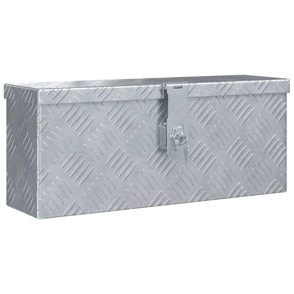 Genérico Caja de Aluminio 48,5x14x20 cm Plateada,Bricolaje,Accesorios de Bricolaje,Organización y Almacenamiento de Herramientas,Cajas de herramientas-142935