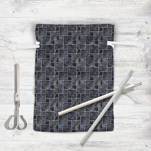 Image of ArtzFolio Black Mosaic | Pouch Wrist Potli Bag | Bag for Weddings & Casual Parties